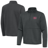 Montreal Canadiens Antigua Twist Quarter-Zip Pullover Jacket
