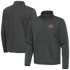 Montreal Canadiens Antigua Twist Quarter-Zip Pullover Jacket