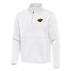 Minnesota Wild Antigua Twist Quarter-Zip Pullover Jacket