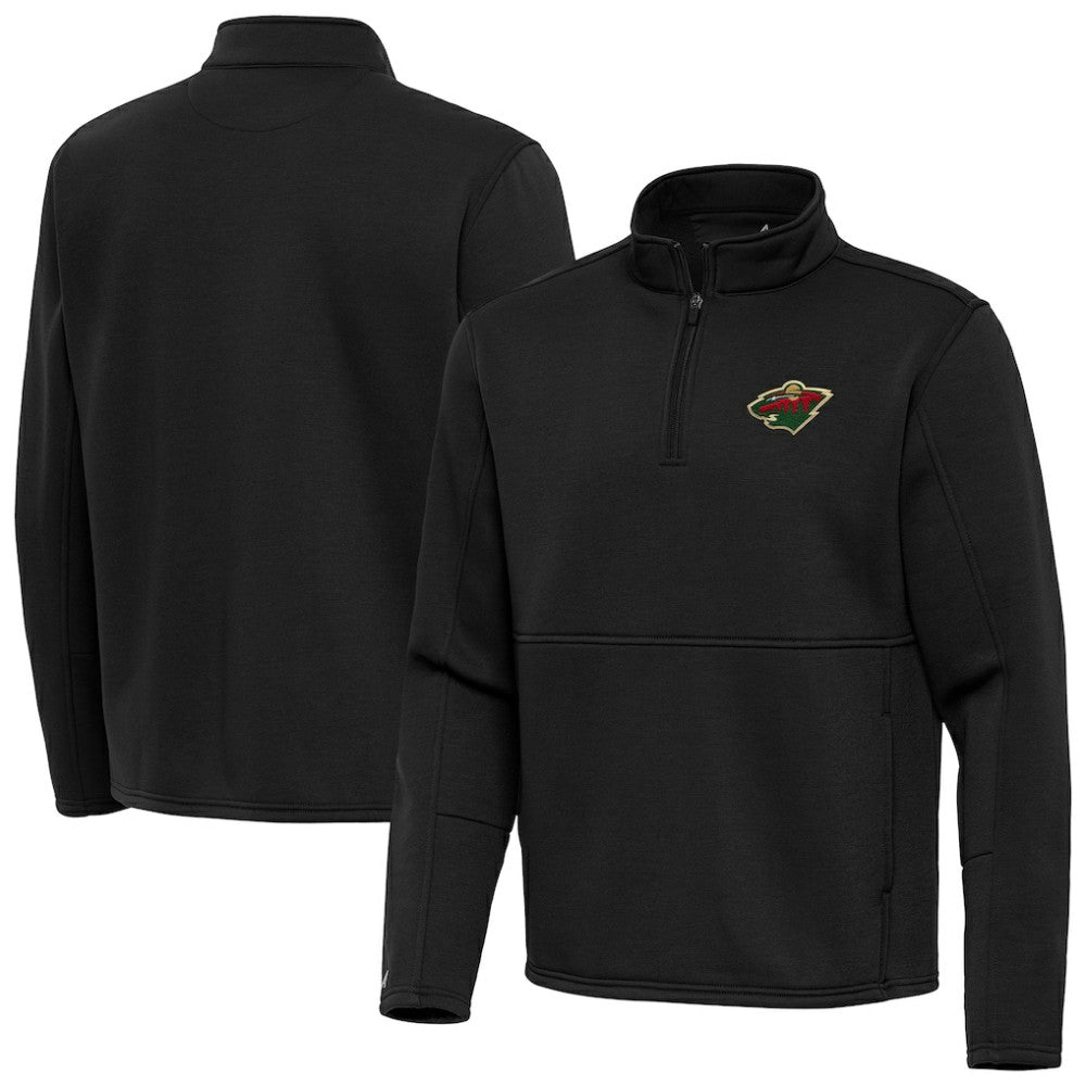 Minnesota Wild Antigua Twist Quarter-Zip Pullover Jacket