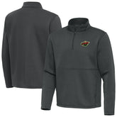 Minnesota Wild Antigua Twist Quarter-Zip Pullover Jacket