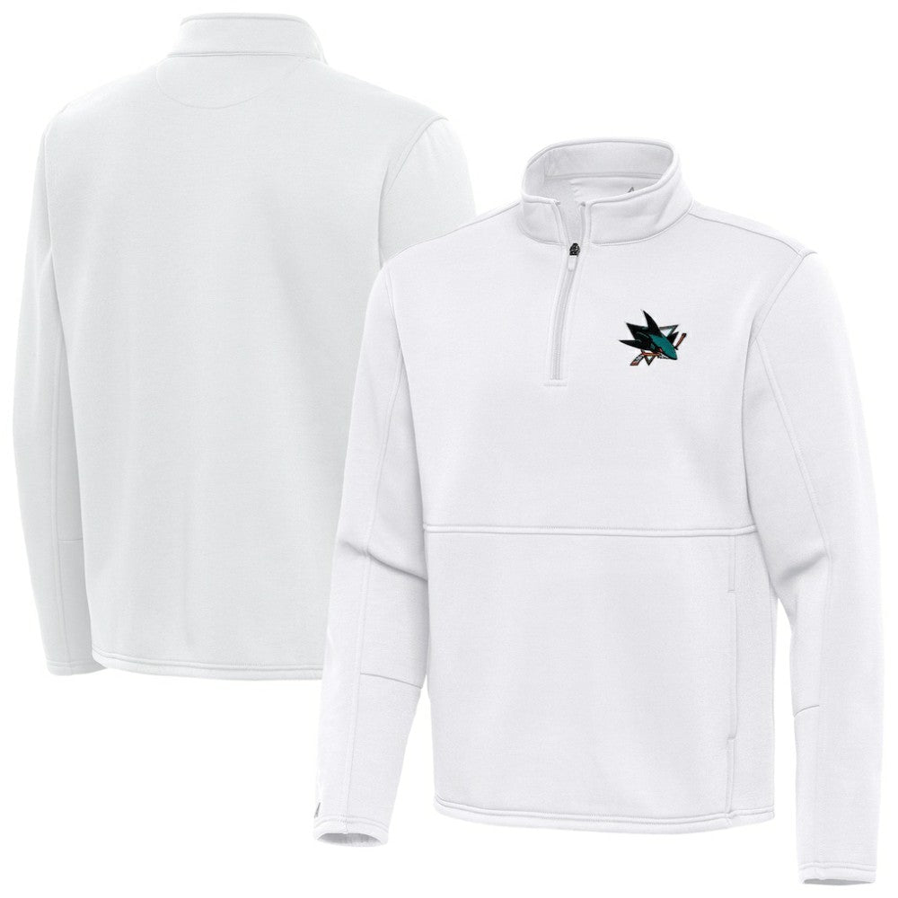 San Jose Sharks Antigua Twist Quarter-Zip Pullover Jacket