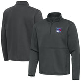 New York Rangers Antigua Twist Quarter-Zip Pullover Jacket