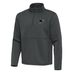 San Jose Sharks Antigua Twist Quarter-Zip Pullover Jacket