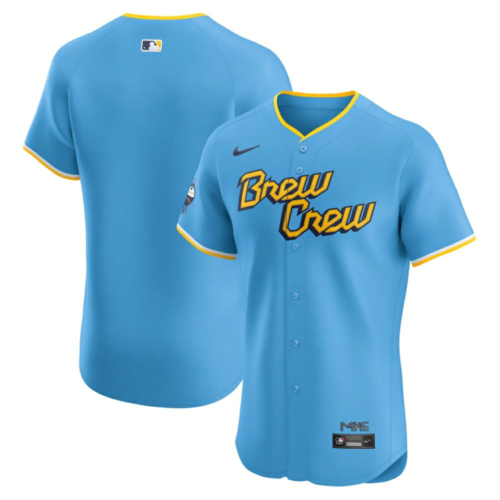 Milwaukee Brewers City Connect Elite Jersey - Powder Blue | Nike