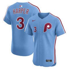 Bryce Harper Philadelphia Phillies Alternate Elite Jersey - Light Blue | Nike