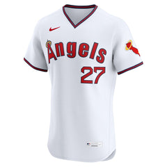 Mike Trout Los Angeles Angels Alternate 2 Elite Jersey - White | Nike