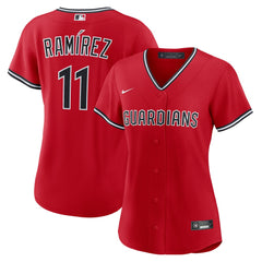 José Ramírez Cleveland Guardians Women's Alternate 2 Replica Jersey - Red | Nike