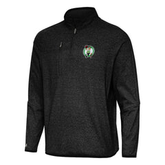 Boston Celtics Antigua Certain Quarter-Zip Tri-Blend Sweatshirt - Heather Black shop