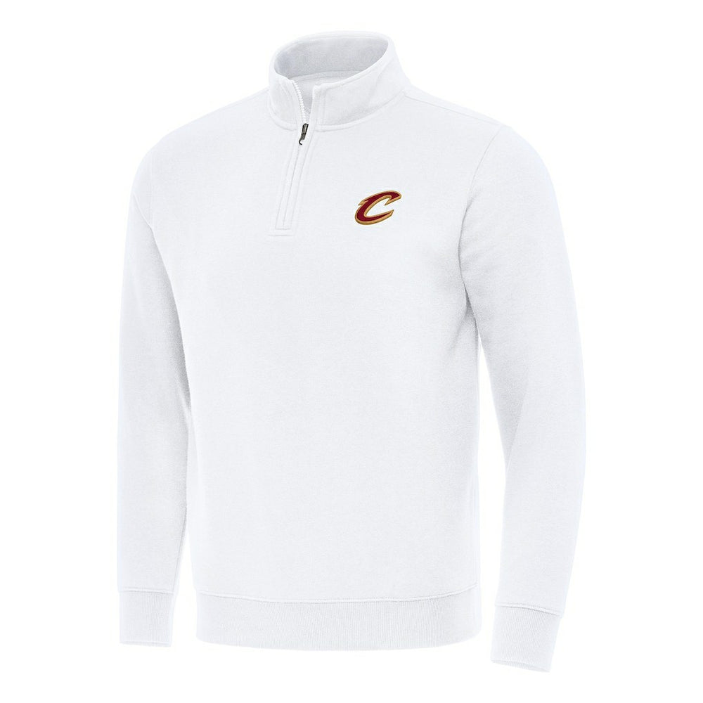 Cleveland Cavaliers Antigua Victory Quarter-Zip Mock Sweatshirt sale - White cheap