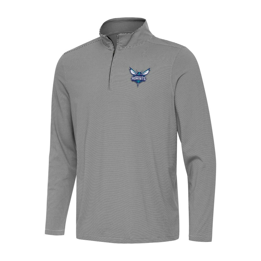 Charlotte Hornets Antigua Twine Quarter-Zip Top - Black discount