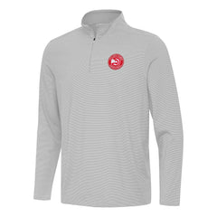 Atlanta Hawks Antigua Twine Quarter-Zip Top - Gray for sale