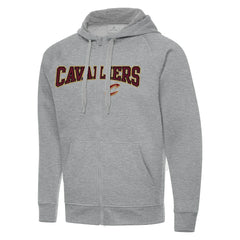 Cleveland Cavaliers Antigua Big & Tall Victory Full-Zip Hoodie Jacket sale - Heather Gray shop