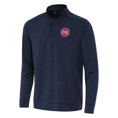 Detroit Pistons Antigua Bright Quarter-Zip Top sale - Heather Navy cheap
