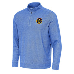 Denver Nuggets Antigua Subtle Quarter-Zip Sweatshirt sale - Heather Royal sale