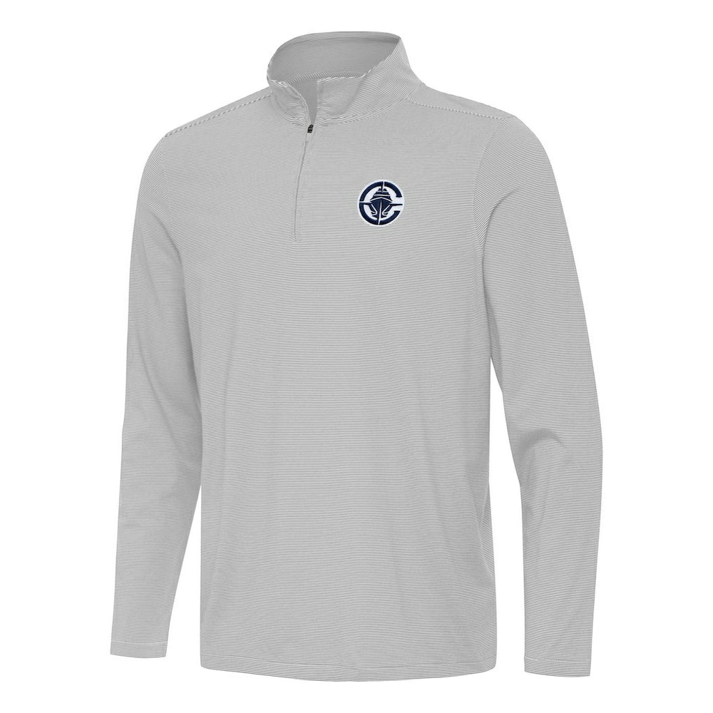 LA Clippers Antigua Twine Quarter-Zip Top - Gray cheap
