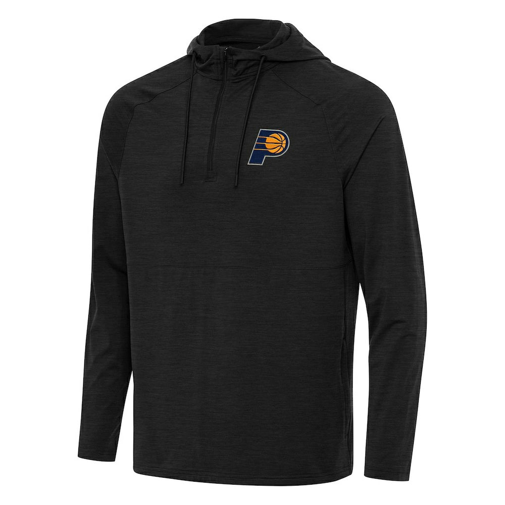 Indiana Pacers Antigua Spikes Raglan Quarter-Zip Hoodie - Heather Black sale