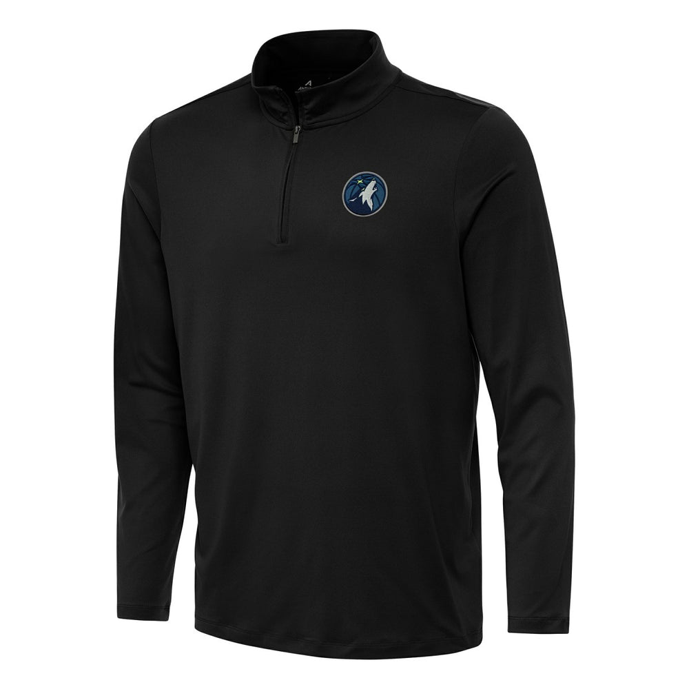 Minnesota Timberwolves Antigua Reprocess Quarter-Zip Top - Black discount