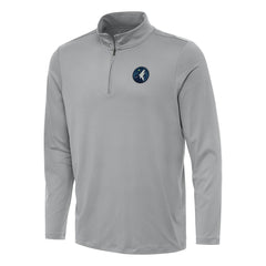 Minnesota Timberwolves Antigua Reprocess Quarter-Zip Top - Gray on sale