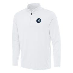 Minnesota Timberwolves Antigua Reprocess Quarter-Zip Top - White sale