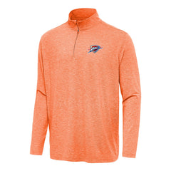 Oklahoma City Thunder Antigua Hunk Quarter-Zip Top - Heather Orange cheap