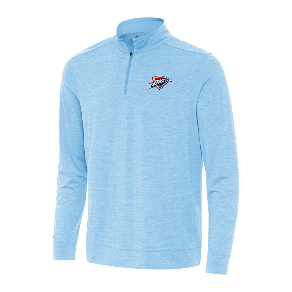 Oklahoma City Thunder Antigua Bright Quarter-Zip Top - Light Blue for sale