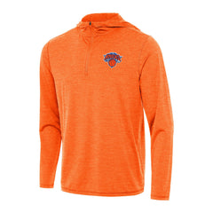 New York Knicks Antigua Tidy Quarter-Zip Hoodie - Heather Orange cheap