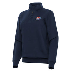 Oklahoma City Thunder Antigua Women's Victory Quarter-Zip Sweatshirt - Navy online