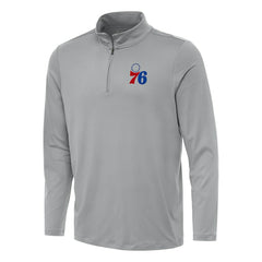 Philadelphia 76ers Antigua Reprocess Quarter-Zip Top - Gray cheap