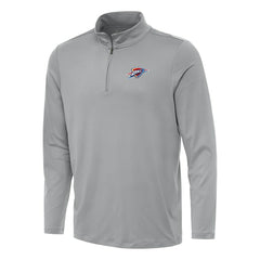 Oklahoma City Thunder Antigua Reprocess Quarter-Zip Top - Gray on sale