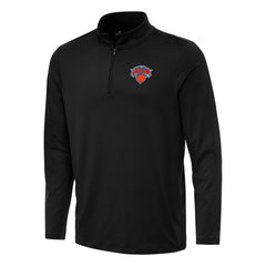 New York Knicks Antigua Reprocess Quarter-Zip Top - Black on sale