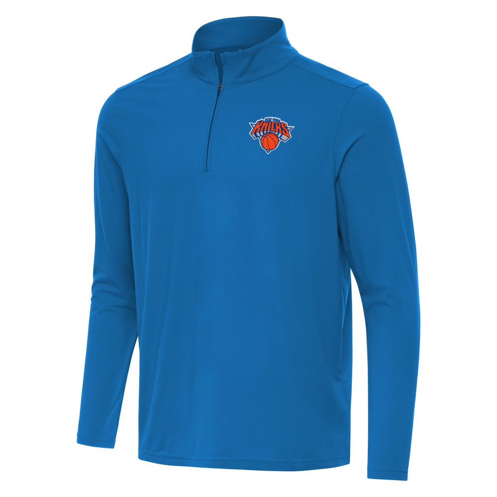 New York Knicks Antigua Intent Quarter-Zip Top - Blue cheap