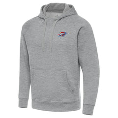 Oklahoma City Thunder Antigua Big & Tall Victory Raglan Pullover Hoodie - Heather Gray outlet