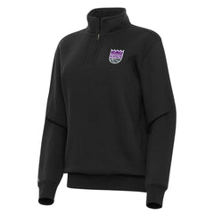 Sacramento Kings Antigua Women's Victory Quarter-Zip Sweatshirt - Black cheap
