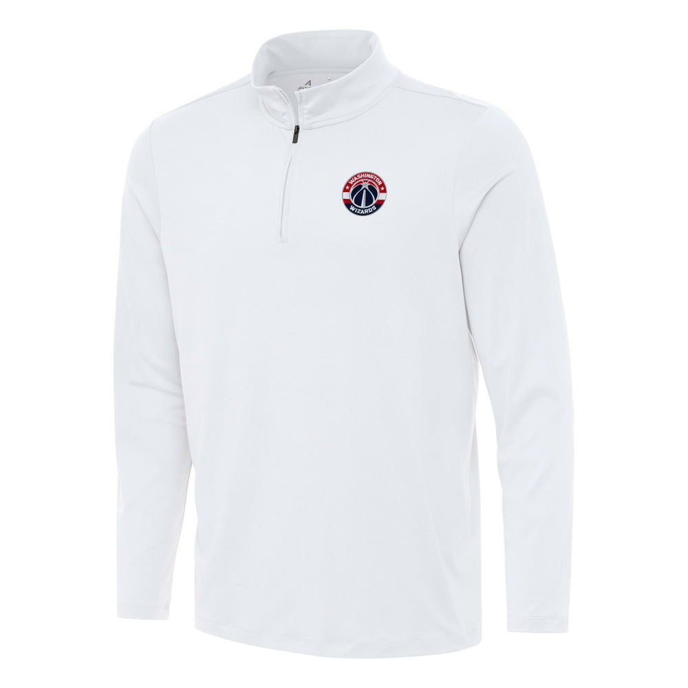 Washington Wizards Antigua Reprocess Quarter-Zip Top - White shop