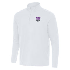 Sacramento Kings Antigua Intent Quarter-Zip Top - White discount