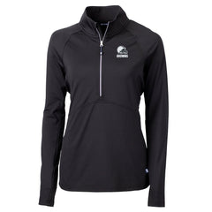 NFL Cleveland Browns Cutter & Buck Women's Adapt Eco Knit Stretch Recycled Half-Zip Pullover Top