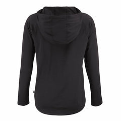 NFL Cleveland Browns Cutter & Buck Women's Coastline Epic Comfort Eco Recycled Quarter-Snap Long Sleeve Hoodie T-Shirt