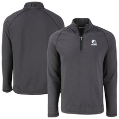 NFL Cleveland Browns Cutter & Buck Peshastin Eco Fleece Recycled Half-Zip Pullover