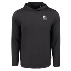 NFL Cleveland Browns Cutter & Buck Coastline Epic Comfort Eco Recycled Long Sleeve Hooded T-Shirt
