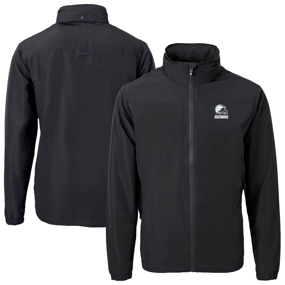 NFL Cleveland Browns Cutter & Buck Charter Eco Recycled Full-Zip Hoodie Jacket