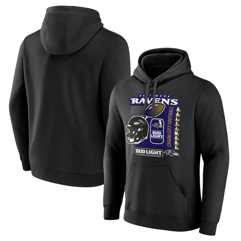 NFL Baltimore Ravens Bud Light Pullover Hoodie