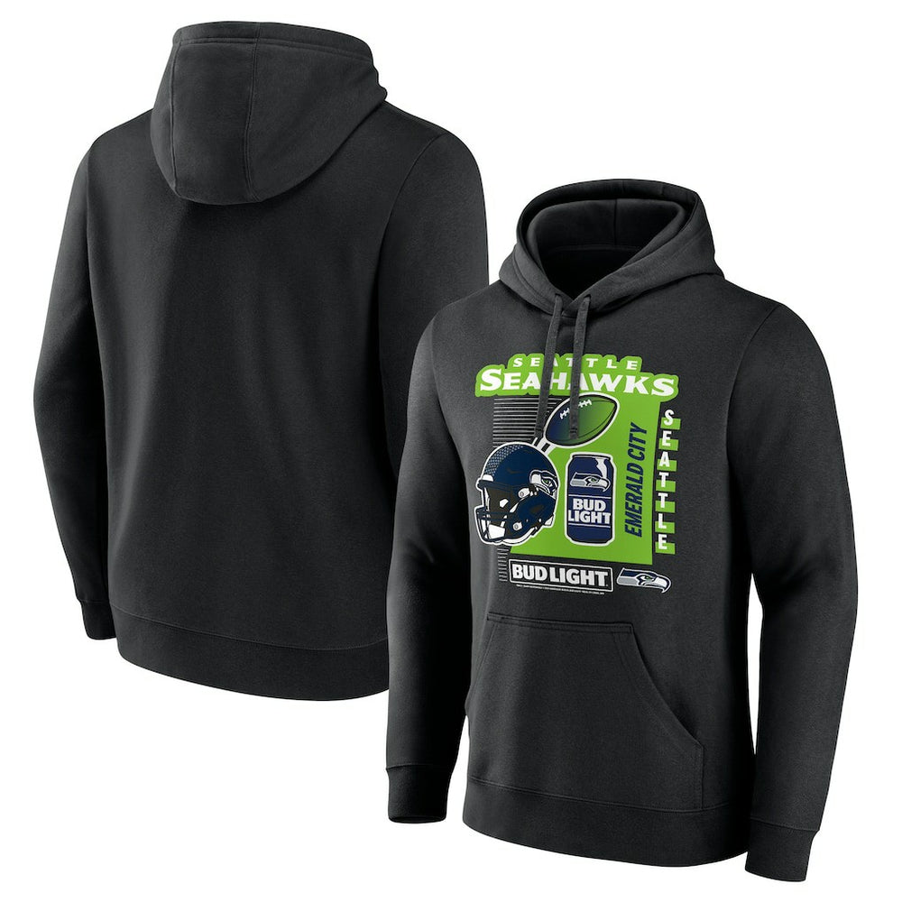 NFL Seattle Seahawks Bud Light Pullover Hoodie