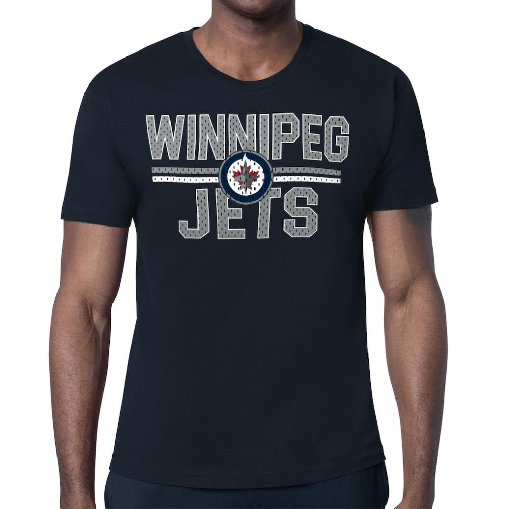 Winnipeg Jets Starter Mesh Look Team Name T-Shirt