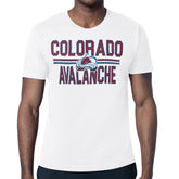 Colorado Avalanche Starter Mesh Look Team Name T-Shirt