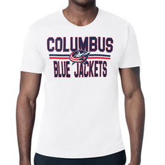 Columbus Blue Jackets Starter Mesh Look Team Name T-Shirt