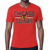 Chicago Blackhawks Starter Mesh Look Team Name T-Shirt