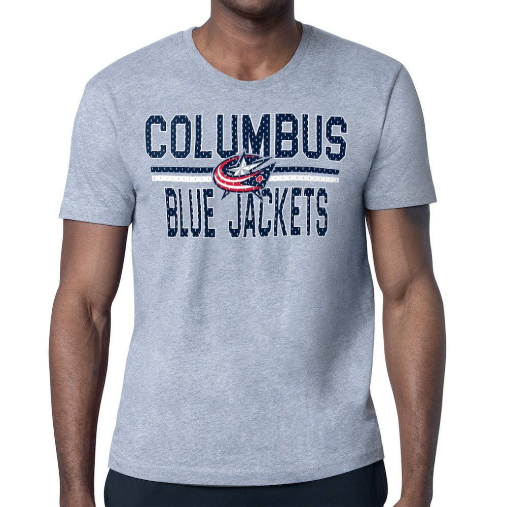 Columbus Blue Jackets Starter Mesh Look Team Name T-Shirt