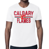 Calgary Flames Starter Mesh Look Team Name T-Shirt
