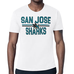 San Jose Sharks Starter Mesh Look Team Name T-Shirt